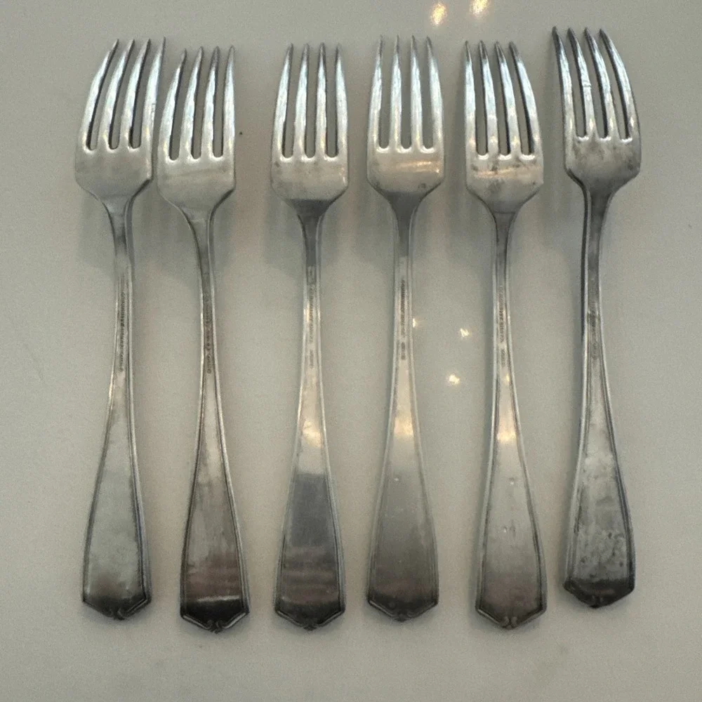 Set 6 x Dinner Forks 7 1/2